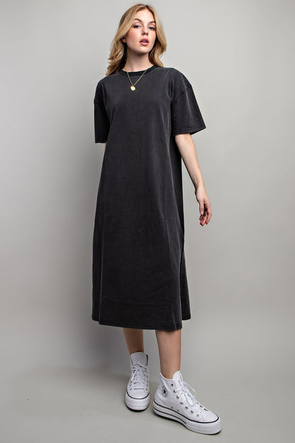 Sweet Generis - Vented Heavy Cotton Washed Dress