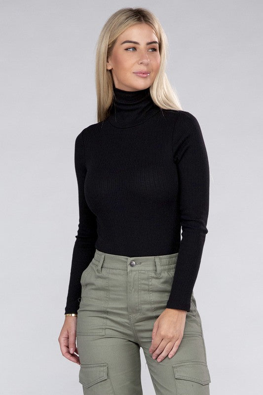 Ambiance Apparel - Long-Sleeve Turtleneck Bodysuit