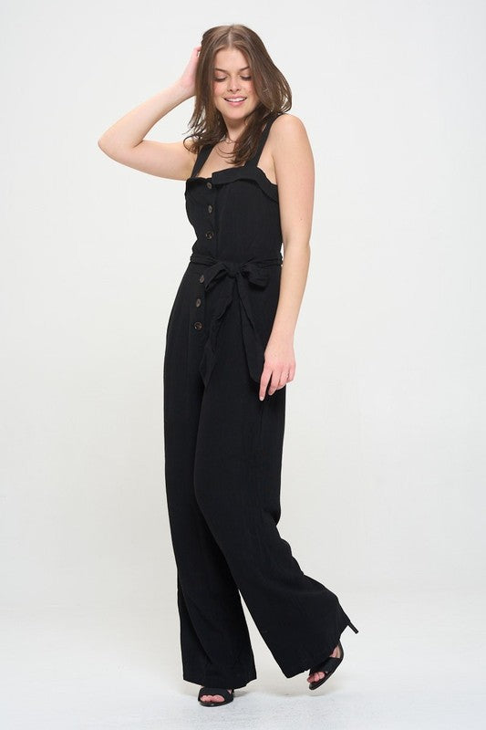 Jade By Jane Plus Size - Sleeveless Jumpsuit