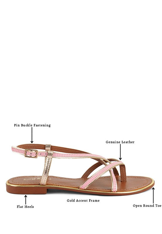 PHEBOE Strappy Flat Sandals