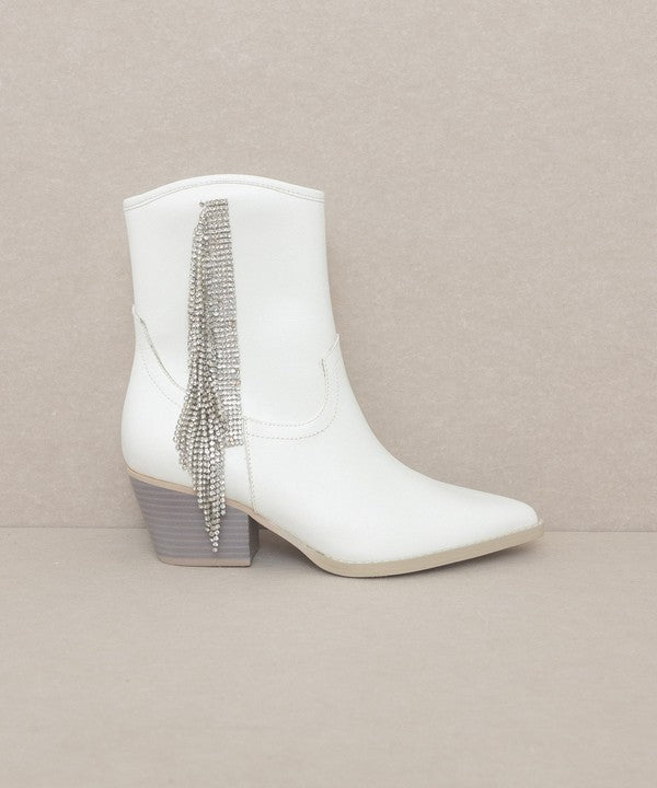 KKE Originals ROWAN Rhinestone Fringe Boots