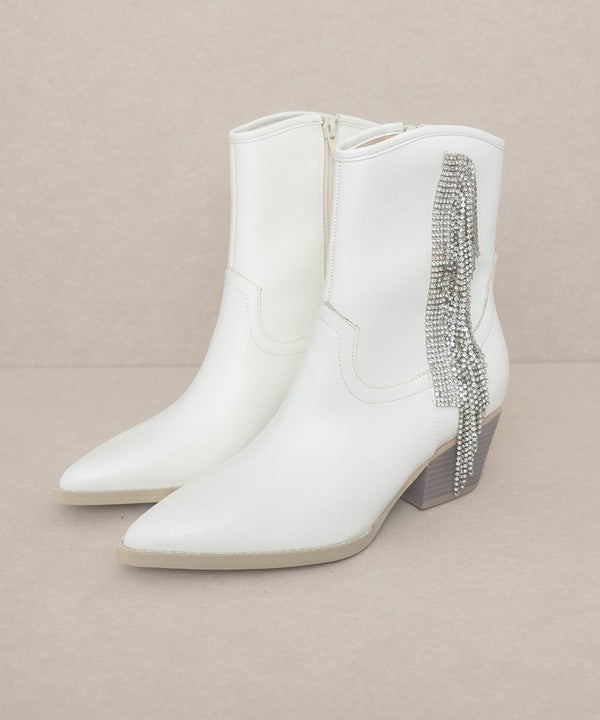 KKE Originals ROWAN Rhinestone Fringe Boots