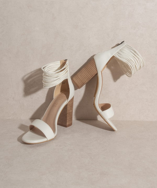 BLAIR Thick Ankle Strap Block Heel