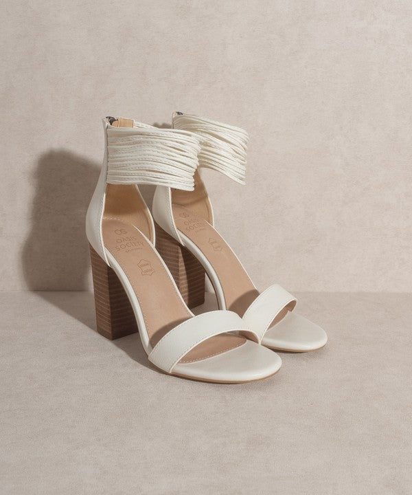 BLAIR Thick Ankle Strap Block Heel