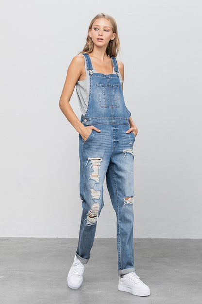 Heavy Body Premium Destroyed Overalls