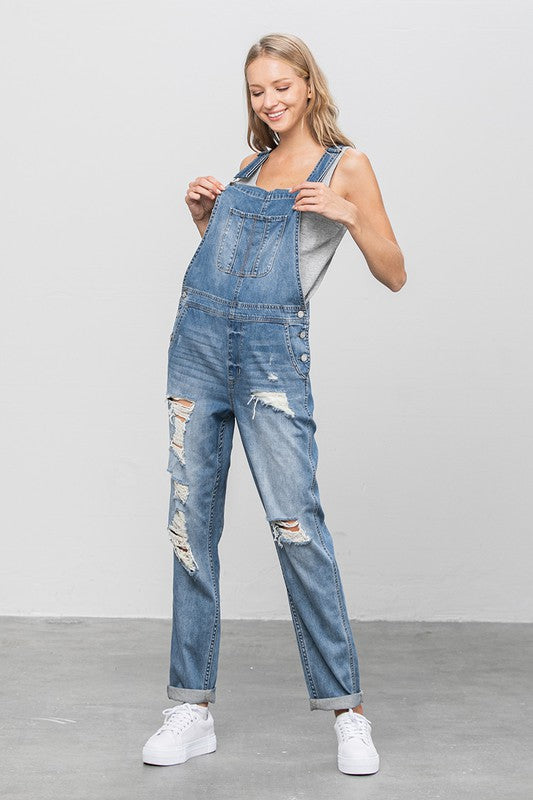 Heavy Body Premium Destroyed Overalls