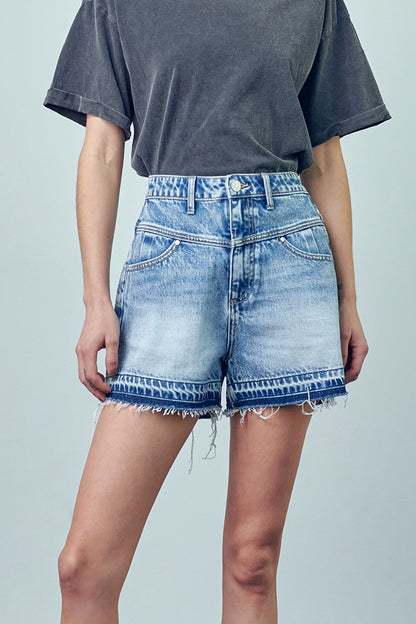 Super High-Rise Released Hem Shorts