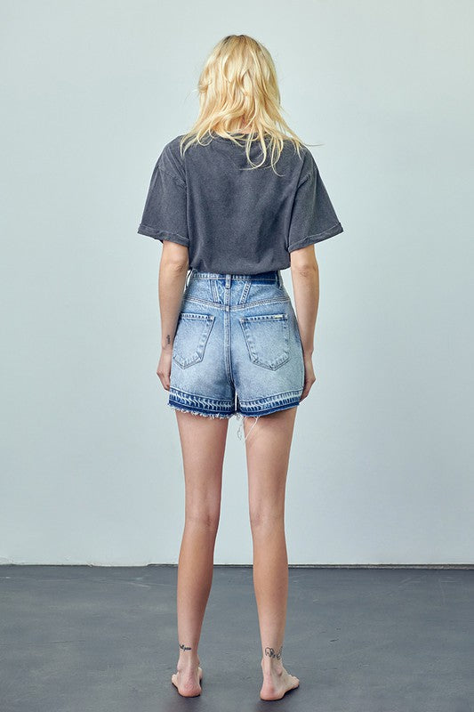 Super High-Rise Released Hem Shorts