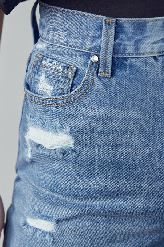 High-Rise Girlfriend Jeans