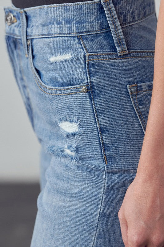 High-Rise Girlfriend Jeans