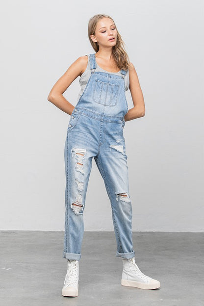 Heavy Body Premium Destroyed Overalls