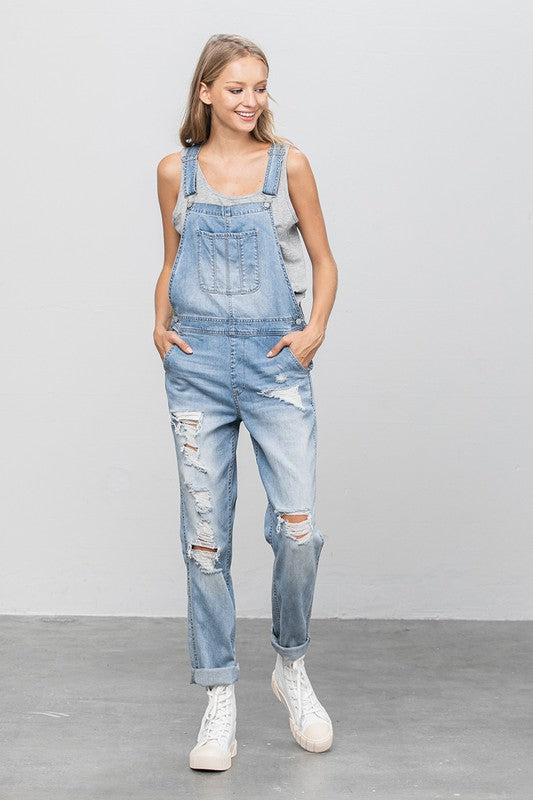 Heavy Body Premium Destroyed Overalls