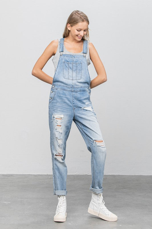 Heavy Body Premium Destroyed Overalls