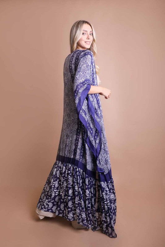 Paisley Tapestry Free Flowing Kimono