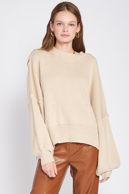 Oversized Rib-Knit Sweater