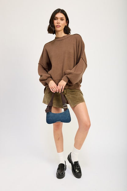 Oversized Rib-Knit Sweater