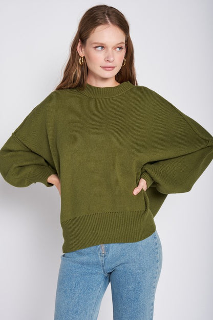 Oversized Rib-Knit Sweater