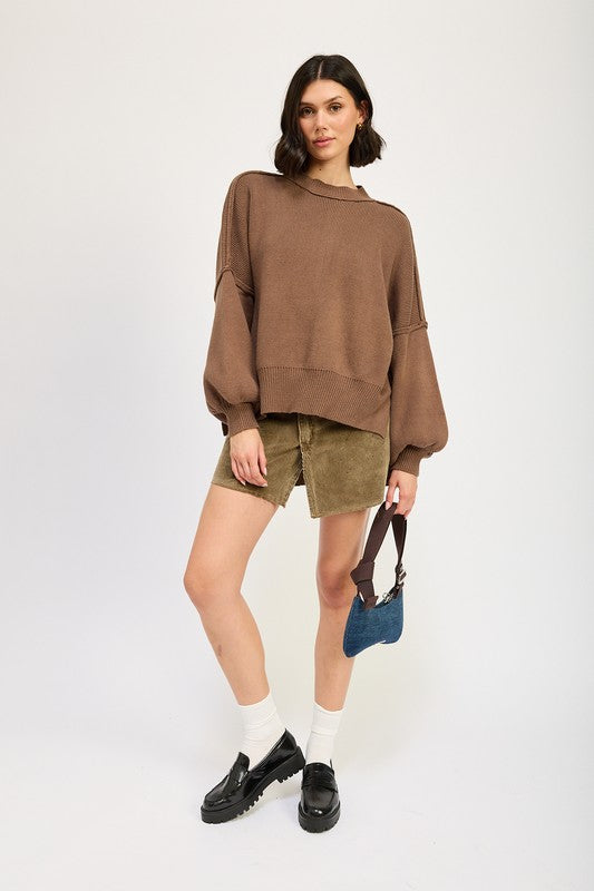 Oversized Rib-Knit Sweater