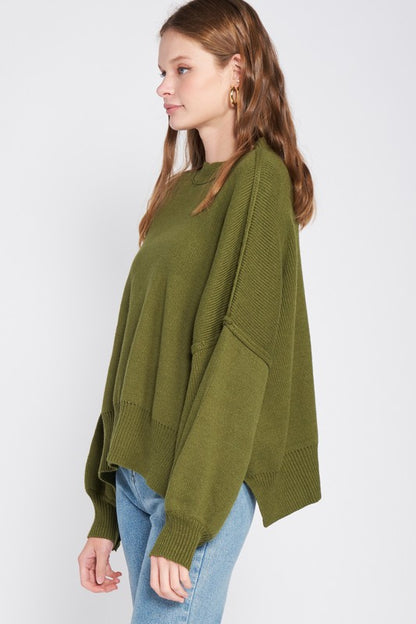 Oversized Rib-Knit Sweater