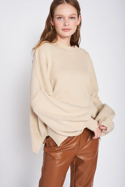 Oversized Rib-Knit Sweater