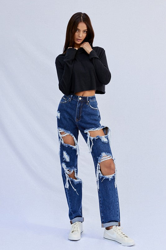 High Waisted Baggy Jeans