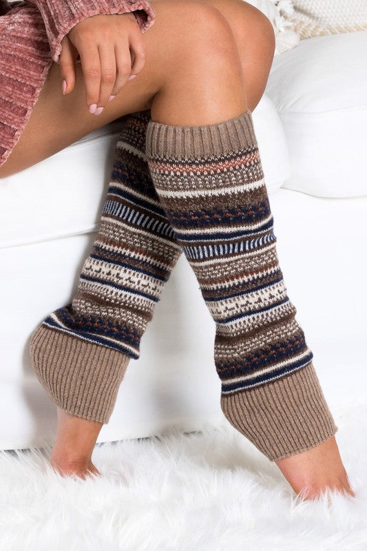 Short Fair Isle Legwarmers