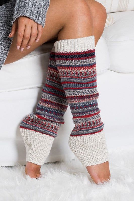 Short Fair Isle Legwarmers