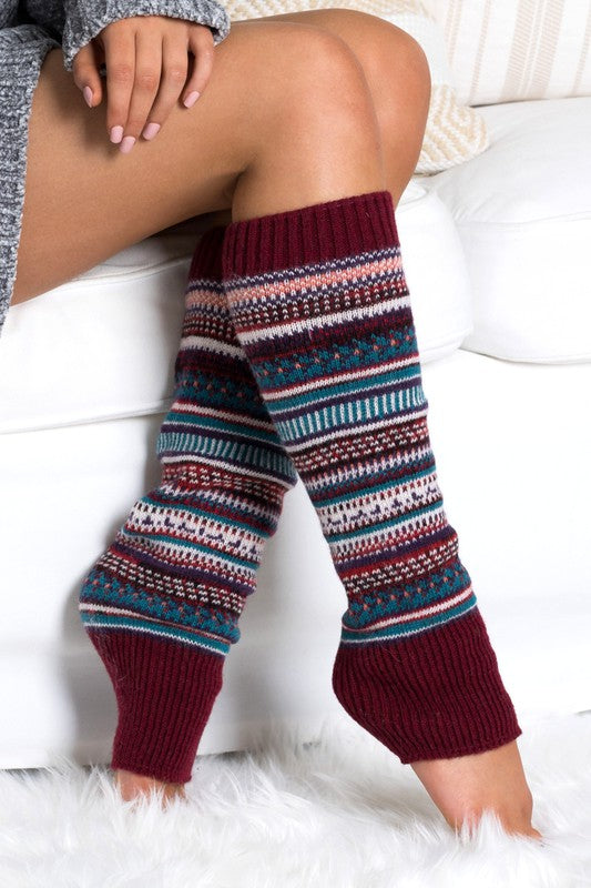 Short Fair Isle Legwarmers