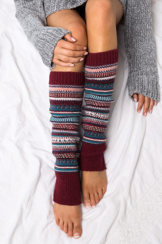 Short Fair Isle Legwarmers