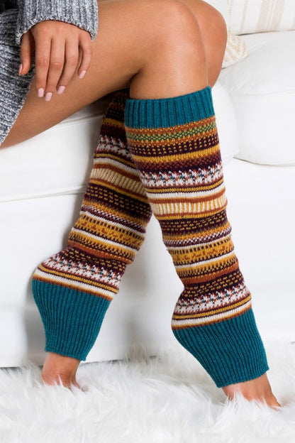 Short Fair Isle Legwarmers