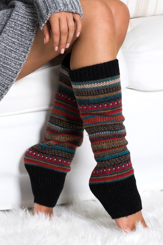 Short Fair Isle Legwarmers