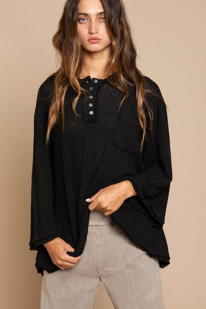 POL Bell Sleeve Oversized Sweater