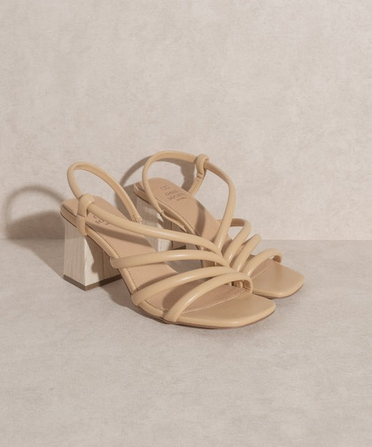 KKE Originals ASHLEY Wooden Heel Sandals