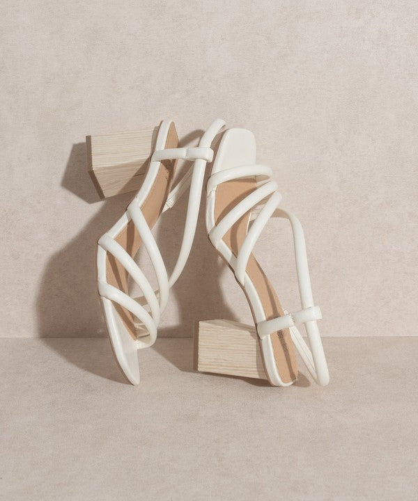 KKE Originals ASHLEY Wooden Heel Sandals