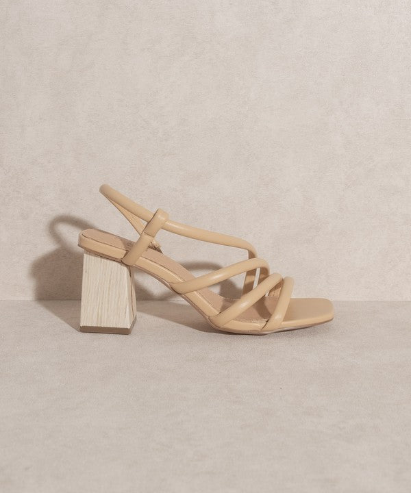 KKE Originals ASHLEY Wooden Heel Sandals