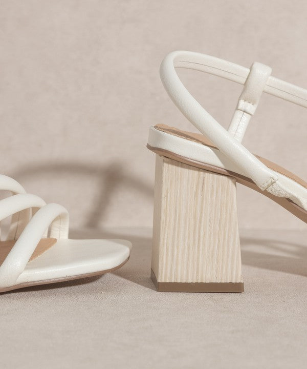 KKE Originals ASHLEY Wooden Heel Sandals