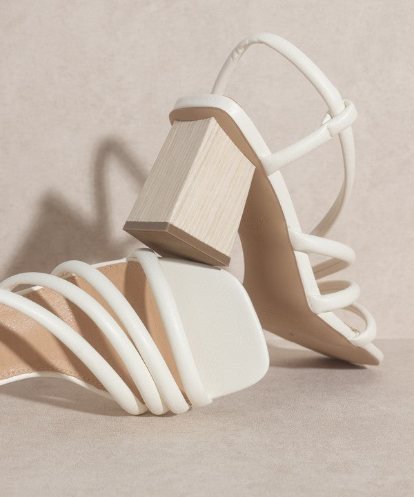 KKE Originals ASHLEY Wooden Heel Sandals