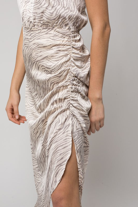 Gilli One shoulder Abstract Print Dress