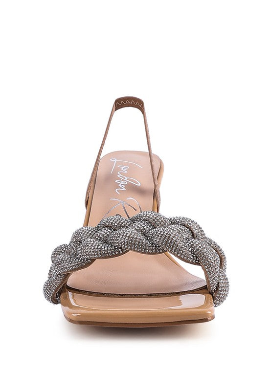 DIAMANTE Braid Sandals