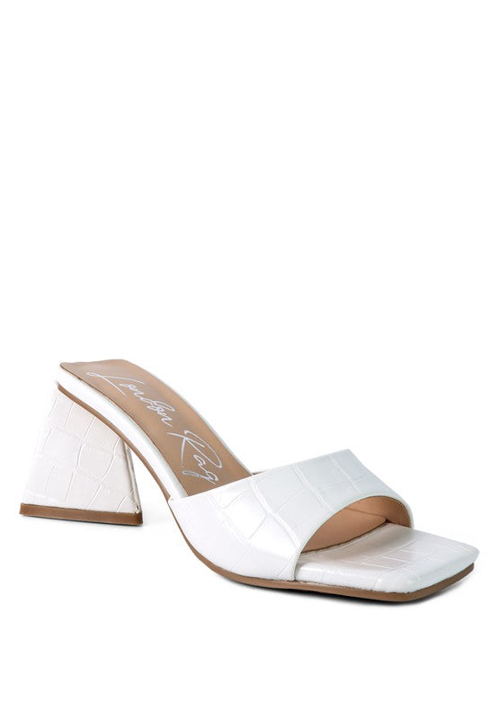 TRINITY Triangle Block Heel Sandal