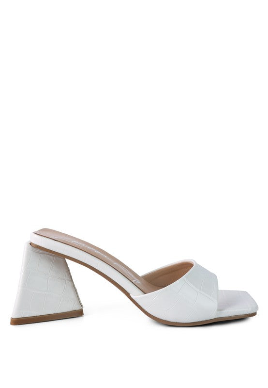 TRINITY Triangle Block Heel Sandal