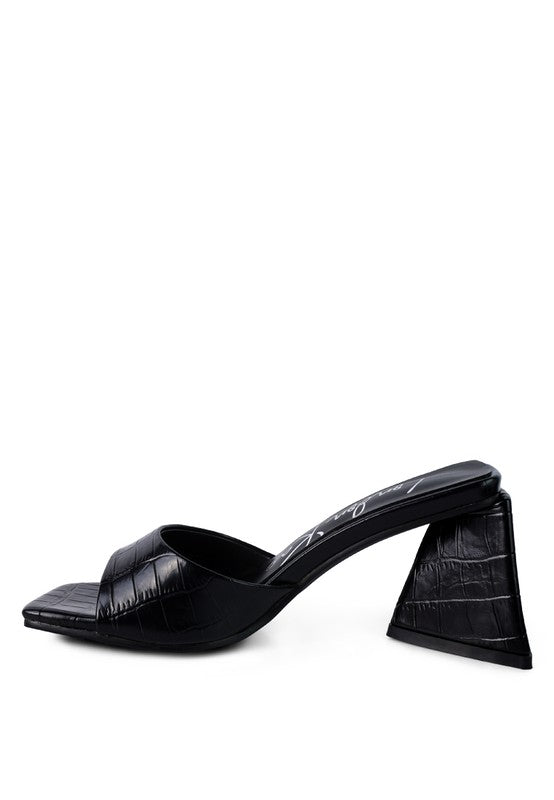 TRINITY Triangle Block Heel Sandal