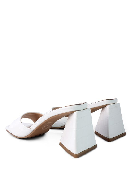 TRINITY Triangle Block Heel Sandal