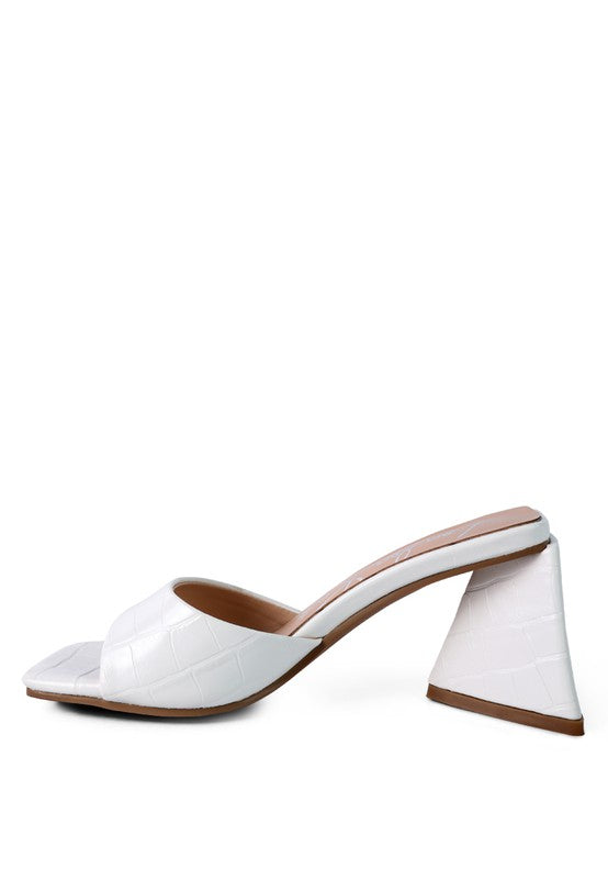 TRINITY Triangle Block Heel Sandal