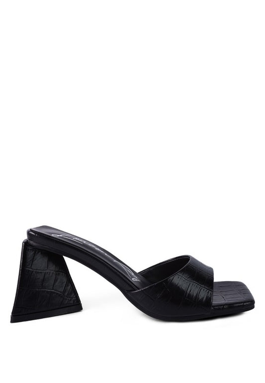 TRINITY Triangle Block Heel Sandal