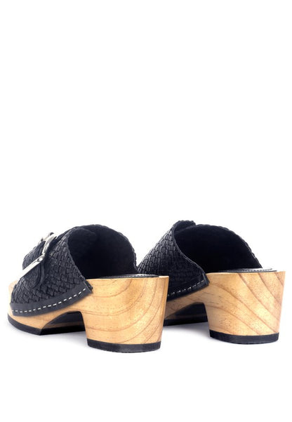 YORUBA Hand Braided Leather Clog