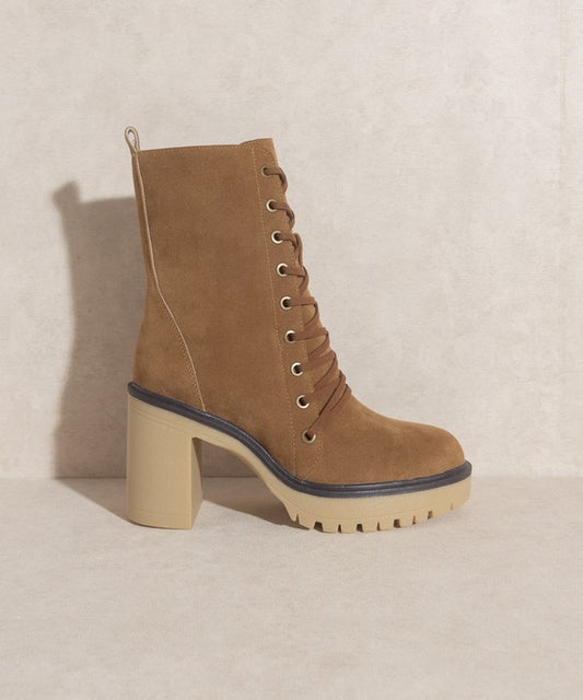 JENNA Platform Military Boots