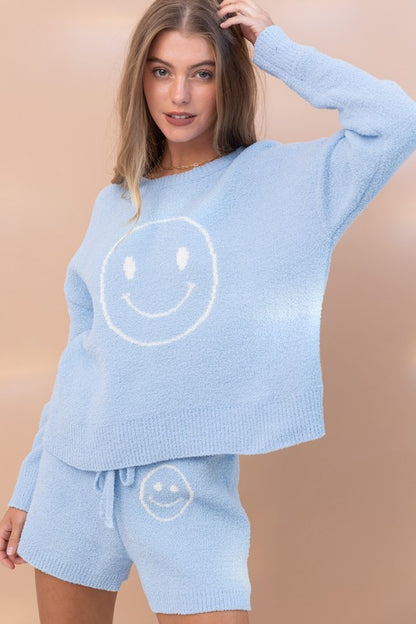 Blue B - Cozy Soft Top with Shorts Set