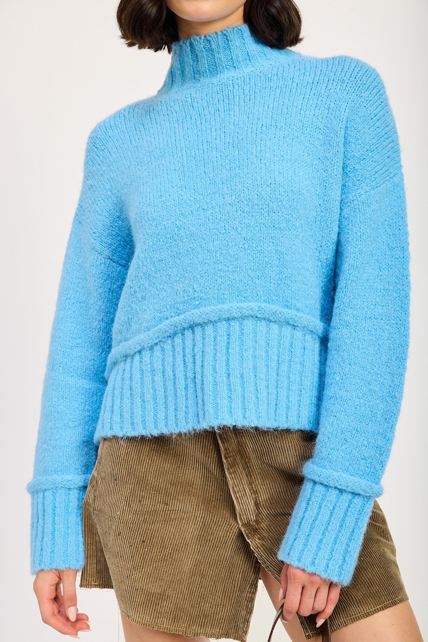 Turtleneck Boxy Sweater