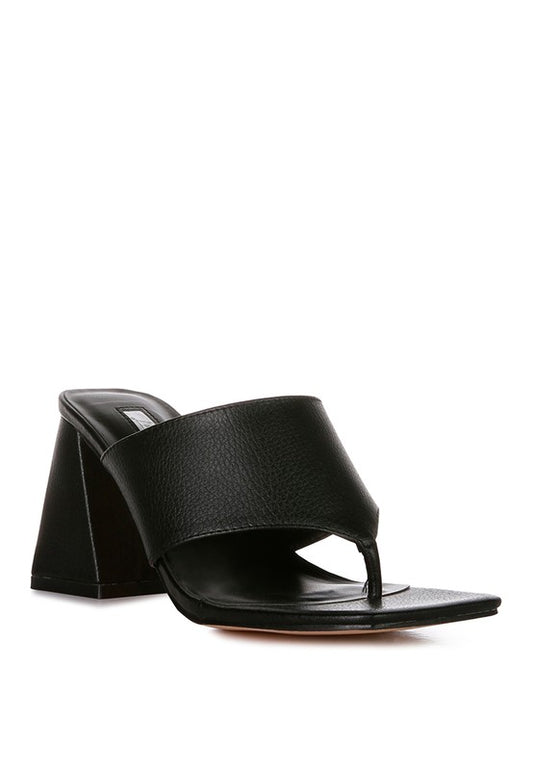 MUSE ME Block Heel Thong Sandal